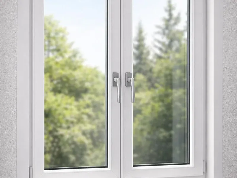 Finestra isolata in PVC con doppio vetro per risparmio energetico ad Aprilia, Roma e provincia